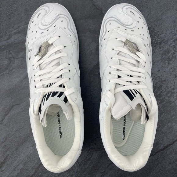 MSCHF Super Normal Size 11 Mens Coke White Triple Rare AF1 Air Force 1 Type NWB - Picture 9 of 12